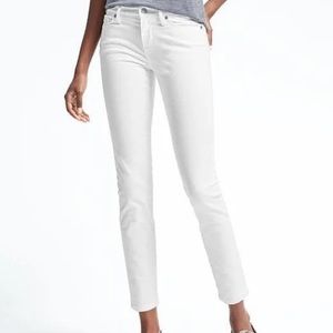 Banana Republic White Skinny Jean 28